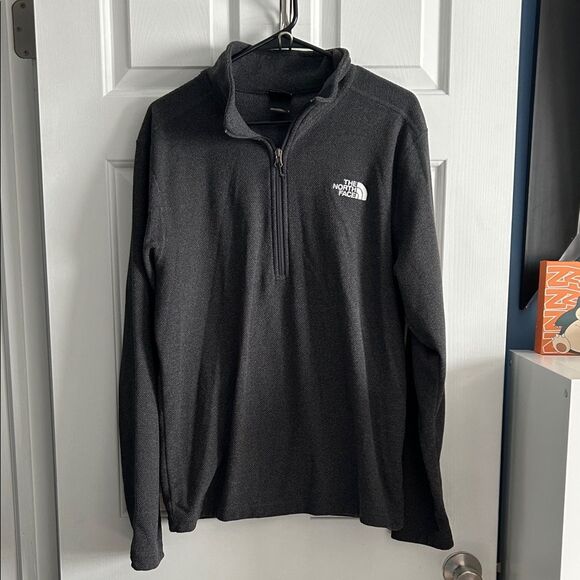 The North Face Men’s Half Zip Fleece Jacket Gray Size M - Picture 1 of 4